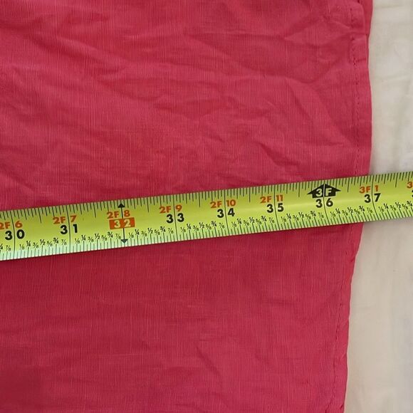 J. Crew Pink Baird McNutt Irish Linen Shirt Dress Womens Size Small Preppy - Picture 5 of 8